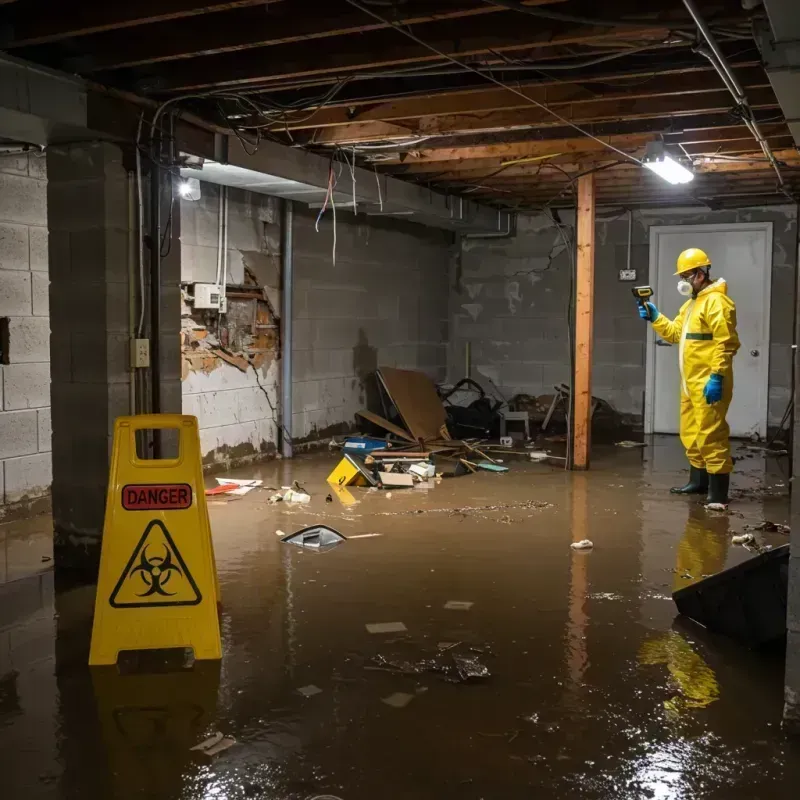 Flooded Basement Electrical Hazard in Montoursville, PA Property